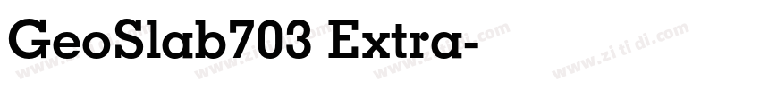 GeoSlab703 Extra字体转换